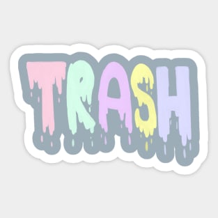 Pastel Trash Sticker